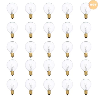 [2025 Super Sale]G40 หลอดไฟเปลี่ยน G40 ทังสเตน 7W 220-240V Clear Globe หลอดไฟ E12 ฐานหลอดไฟสําหรับในร่มกลางแจ้ง Patio Decor บ้านงานแต่งงานตกแต่ง