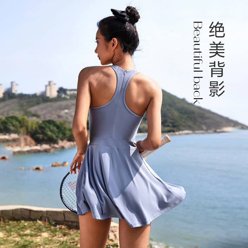 Tennis Skirt Series Workout Exercise Outfit One-Piece Dress Tennis Skirt Children f0uU
