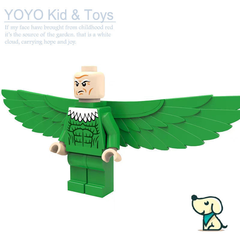 YOYO ของเล่น YZ7X เข้ากันได้กับ The Avengers ซูเปอร์ฮีโร่แบทแมน minifigures บล็อกตัวต่อ EM1