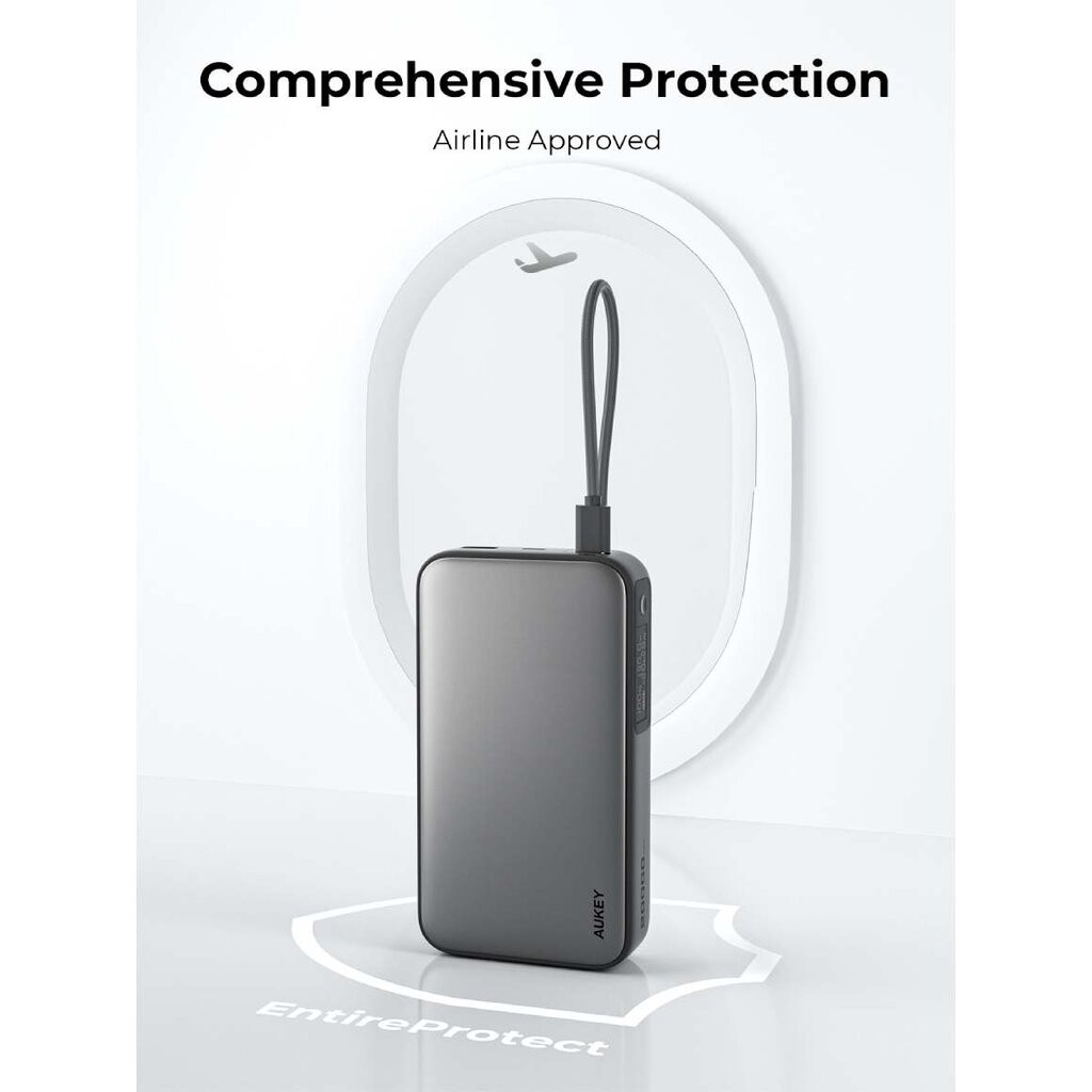 AUKEY PB-Y48 พาวเวอร์แบงค์ชาร์จเร็ว Spark Sling ความจุ 20000mAh รองรับชาร์จเร็ว PD 130W