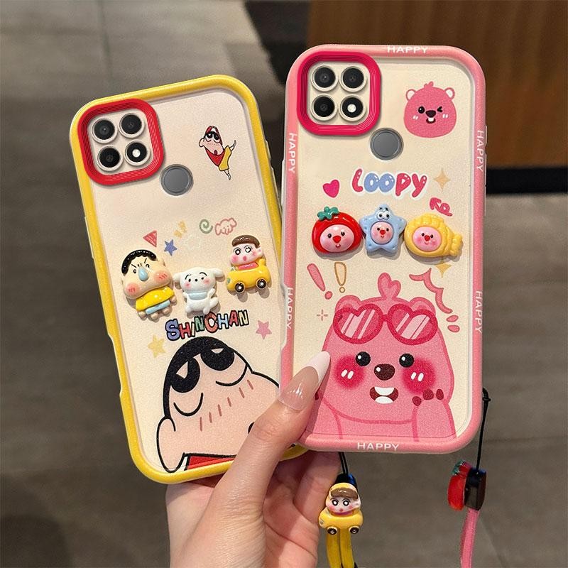 เคส เหมาะสําหรับ OPPO A15, A15s, CPH2185, CPH2179 การ์ตูน DIY ตุ๊กตา Soft Case กันกระแทกฝาครอบป้องกั