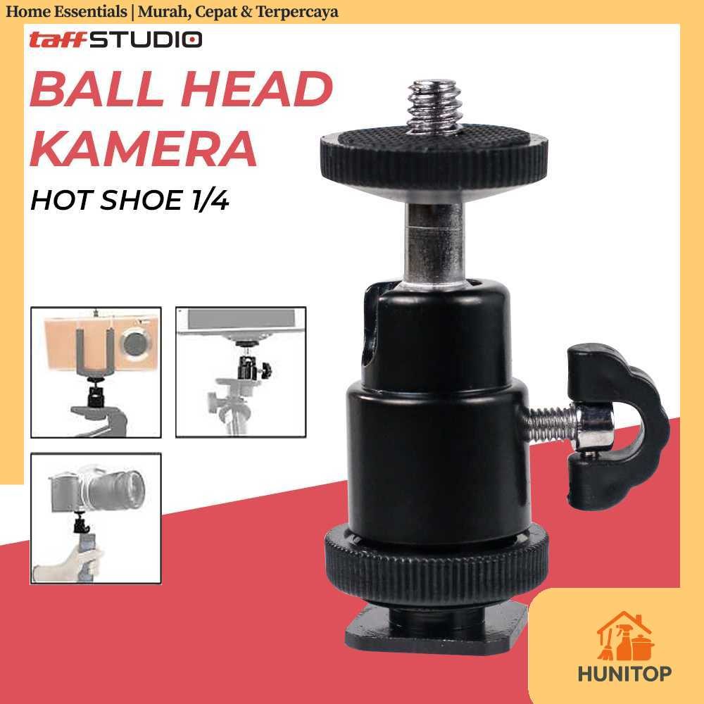 TaffiSTUDIO Ball Head Universal กล้องรองเท้าร้อน 1/4 นิ้ว - QM3621