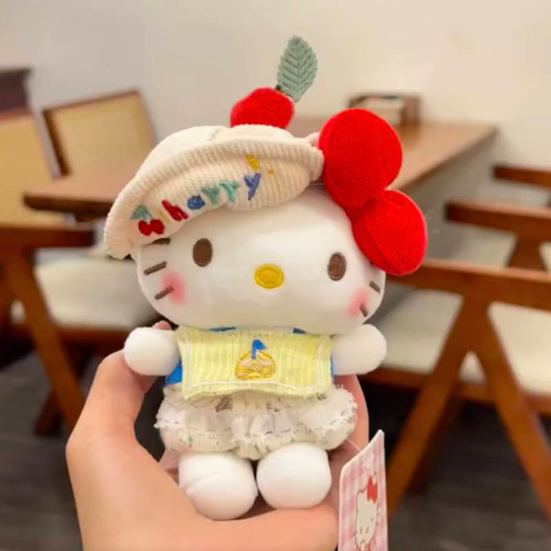 New Lovely Bag Pendant Cream Cherry KT Doll Ornaments Cartoon Doll Keychain Girls' Gifts Ro3I