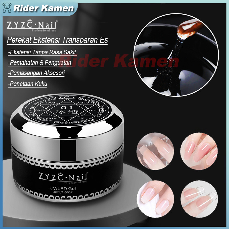 Ready Builder Gel Clear/โปร่งใสไม่มีสีต่อเล็บ Super Strong 30ml/NAIL TIP GLUE SOFT TIP GLUE สําหรับเ