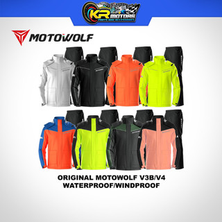 Motowolf Raincoat V3B/V4 Rain Coat - Improved Rainwear, Jacket Waterproof Windproof