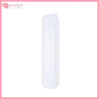 RENBG แปรงแต่งหน้าโปร่งใสพร้อมฝาครอบดินสอเขียนคิ้วกล่องแบบพกพาผู้หญิงเครื่องสําอางค์จัดเก็บเครื่องมือแต่งหน้า TH