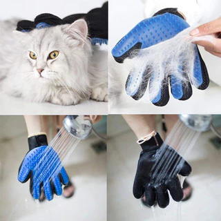 【PET RECORD】🔥ถุงมือแปรงขนสัตว์เลี้ยง กำจัดขนหมาแมว หวีขนสุนัขแมว นวดผิวหนัง ขนหลุดติดง่าย