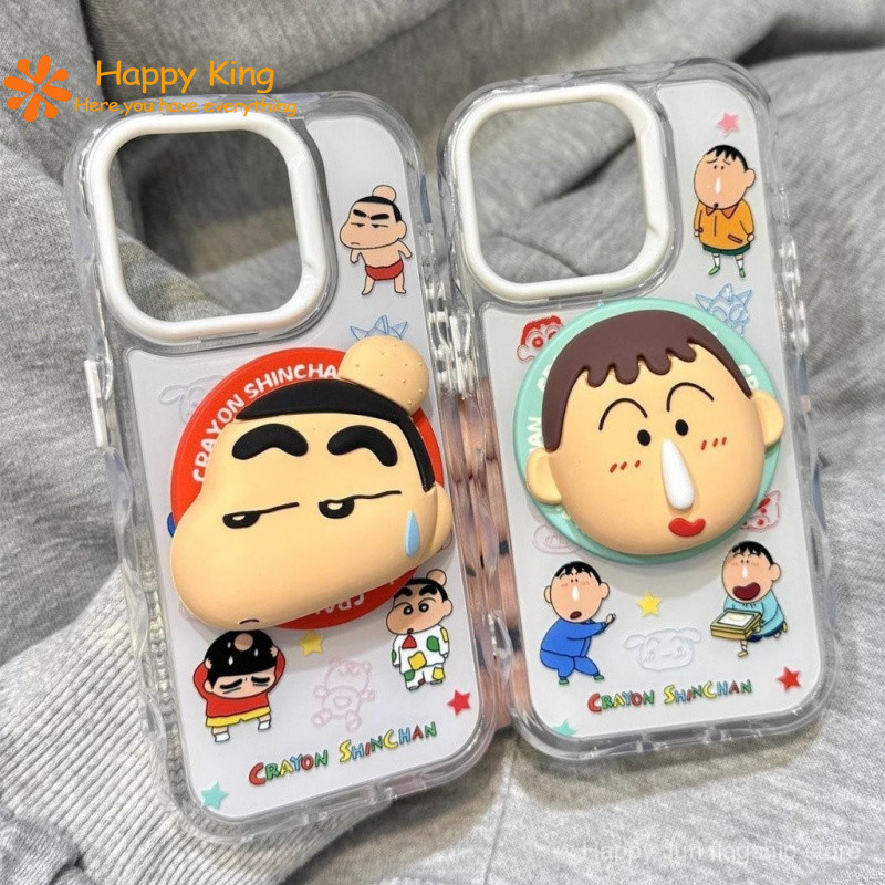 Crayon Shin-Chan เคสโทรศัพท์การ์ตูนแม่เหล็กสนุก Snot Worm Dumb Phone Protective Case ของขวัญเพื่อน