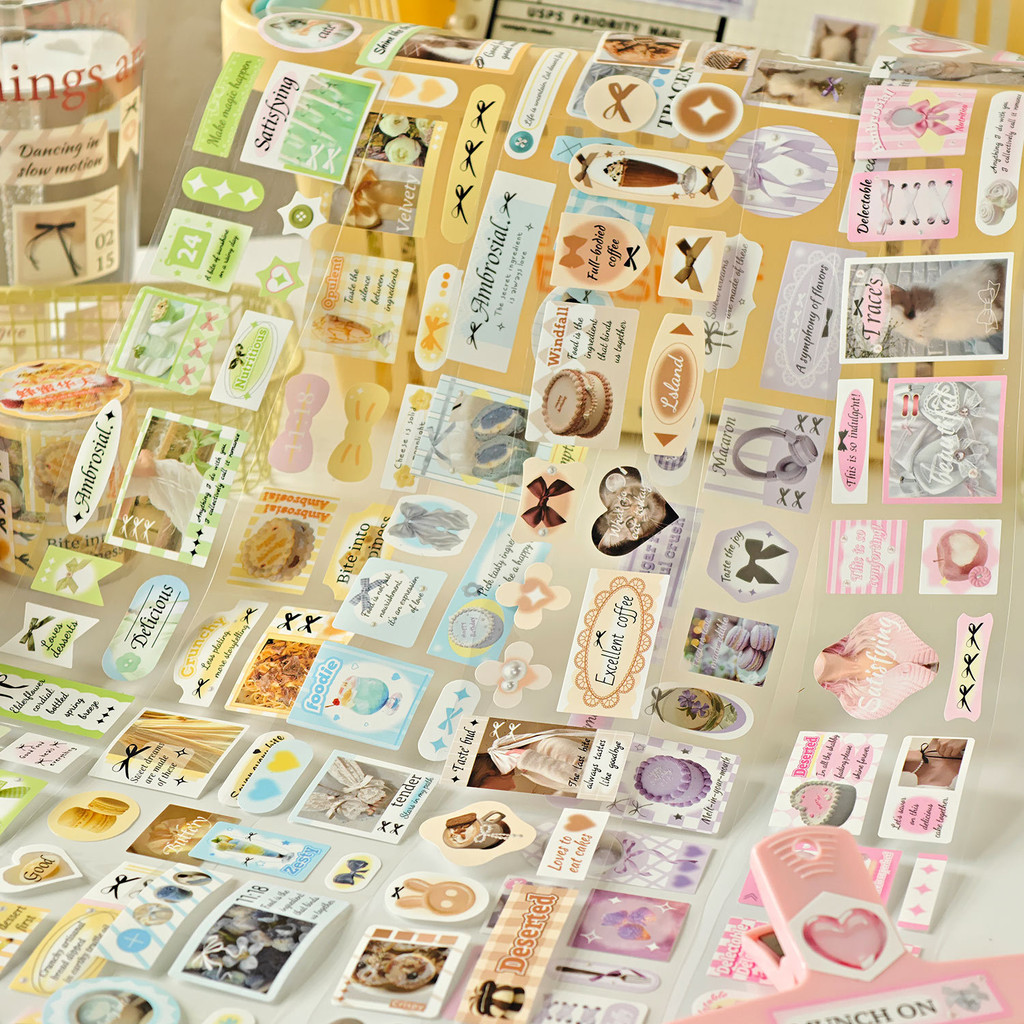 Journamm 50 มม.* 2 เมตรกระดาษสมุดภาพเทปสติกเกอร์สําหรับ Journaling สมุดภาพตกแต่ง Junk Journal Ephera