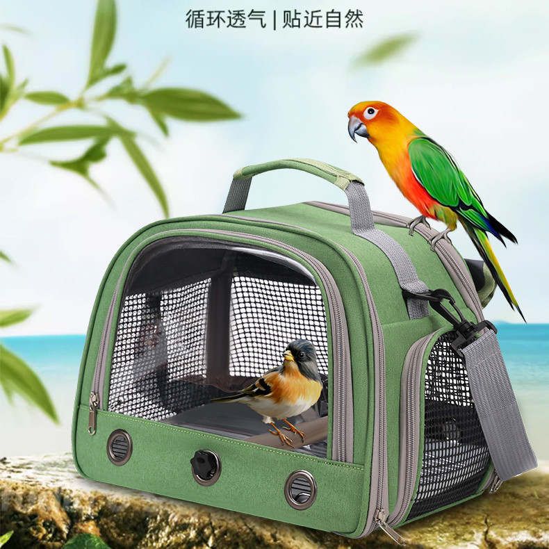 Parrot Outing Bag Messenger Breathable Bird Walking Bag Cockatoo Outing Bag Portable Bird Bag Transp