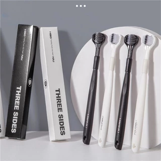 [สินค้าพร้อมส่ง] 【ลดราคา】【ซื้อ 1 แถม 1】แปรงสีฟัน 3 ด้าน หัวแปรง 3 มิติ ขนนุ่ม ทำความสะอาดล้ำลึก ระงับกลิ่นกาย แปรงสีฟันผู้ใหญ่สำหรับใช้ในบ้าน 【ServePro】 PeachBlossom