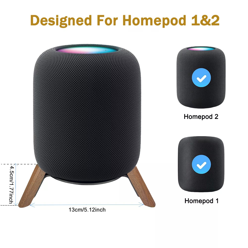 ลําโพงขาตั้งไม้ขาตั้งกล้องโต๊ะขาตั้งไม้สําหรับ Homepod 1 Homepod 2 อุปกรณ์เสริมลําโพงอัจฉริยะ (เฉพาะ