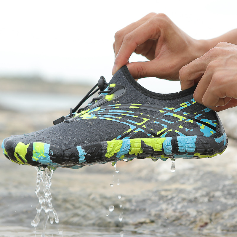 รองเท้าชายหาดกลางแจ้งรองเท้าต้นน้ํา 35-46 รองเท้า, five, fingers, ที่, ทราย, ใส่”