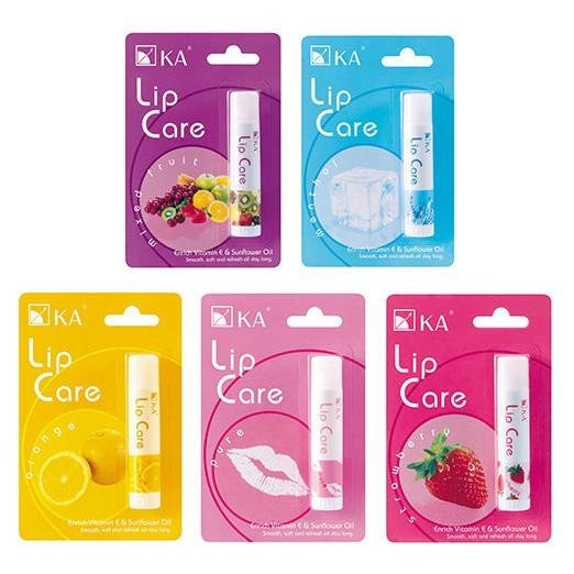 [แพ็ค 6 ชิ้น] ลิปแคร์ KAเคเอ ลิปมันเพิ่มความนุ่ม ชุ่มชื่น 3.5g