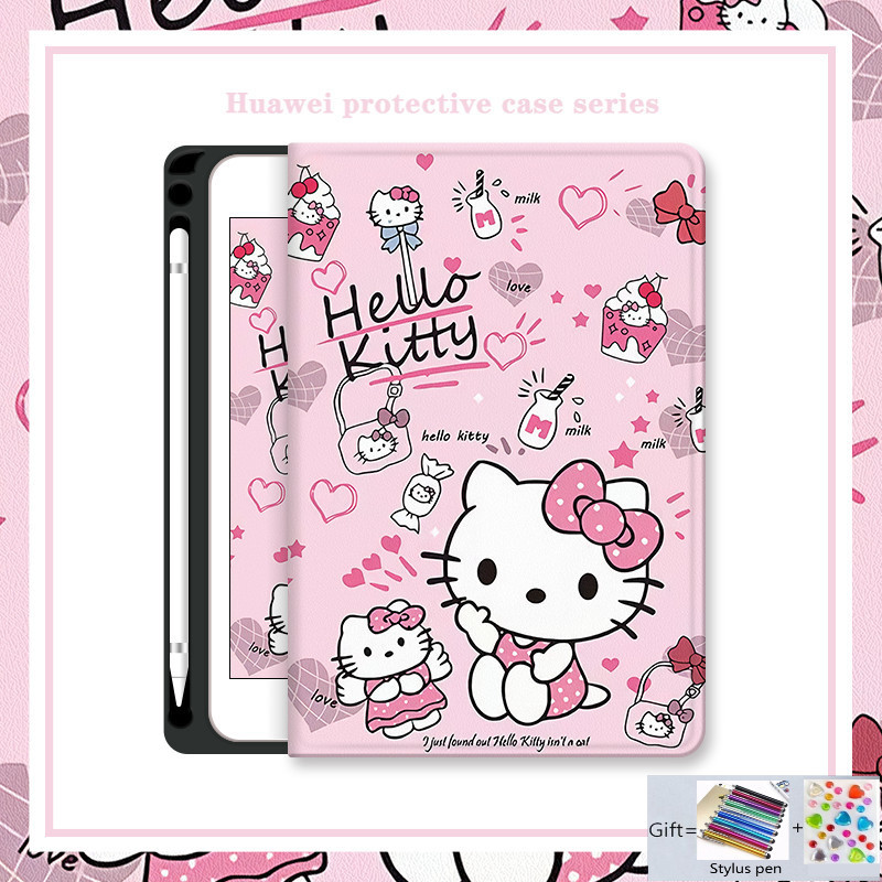 เคสแท็บเล็ต พร้อมช่องใส่ปากกา สําหรับ Huawei Matepad SE 11 2024 11.5S huawei Mediapad  T5 M5 Lite 10.1 นิ้ว Matepad SE 10.4 2023 Pro 10.8 11 12.6 T10 T10s Air 11.5 นิ้ว Honor Pad X8 V8 12.1 V7 Pro V6
