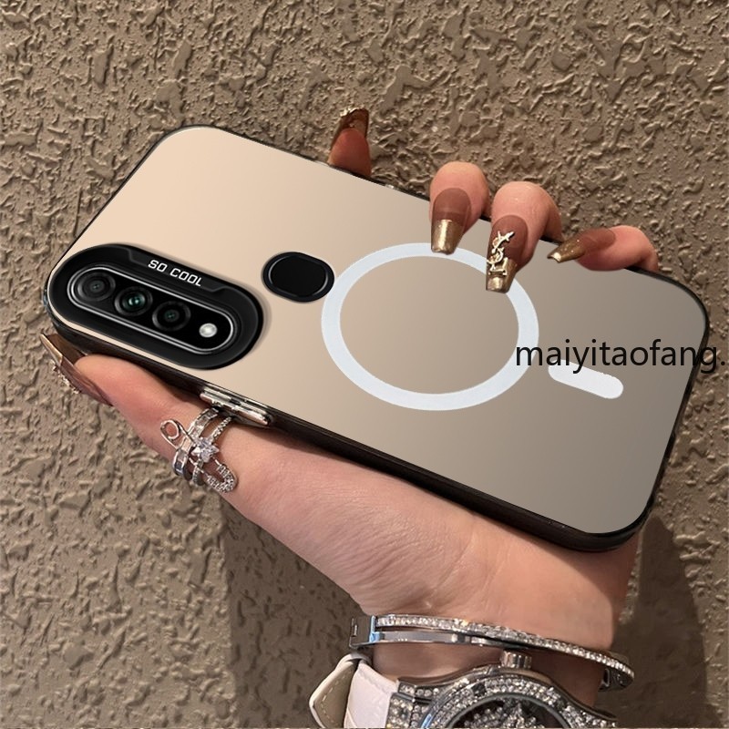ปลอกOPPO A31 2020 เคสโทรศัพท์เคสแข็งTPUเคสโทรศัพท์แบบแข็งเคสกันกระแทกดีไซน์ใหม่ความงามไร้สายแม่เหล็กCYBSWX01