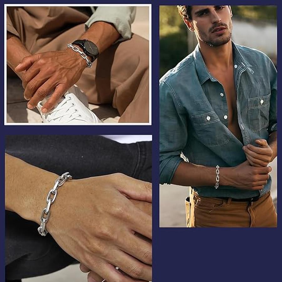 9 มม.* 21 ซม.สแตนเลส O-shaped CHAIN บด Cross CHAIN สร้อยคอ OT ปุ่มสร้อยคอเครื่องประดับแฟชั่น