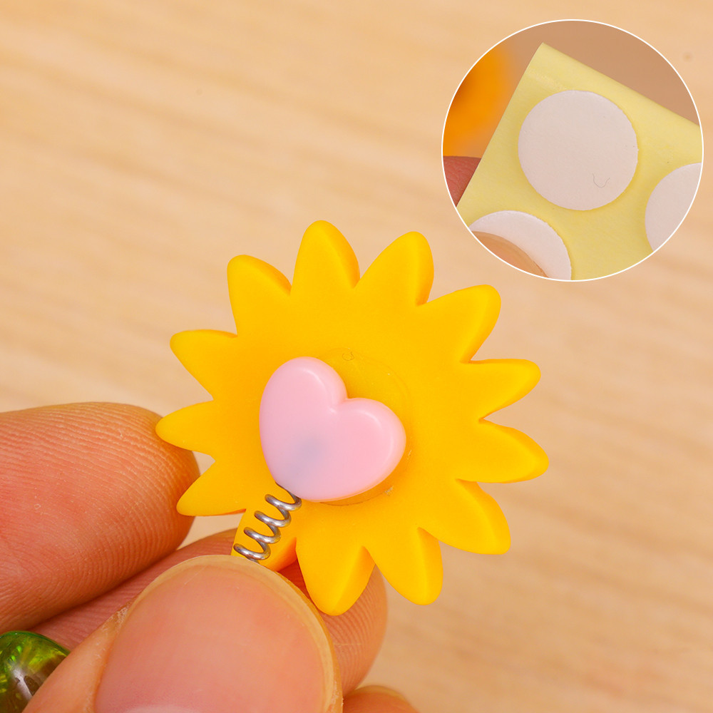 ชุดดอกไม้ขยับหัว 5 ชิ้น ตกแต่งคอนโซลหน้ารถ กาวในตัว ลายทานตะวัน เพิ่มความสดใสในรถ - รูปที่ 7