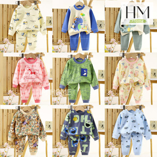 ชุดนอนเด็ก เสื้อผ้าเด็ก ชุดนอนกันหนาว ชุดนอนเด็กเซ็ต 2 ชิ้น …