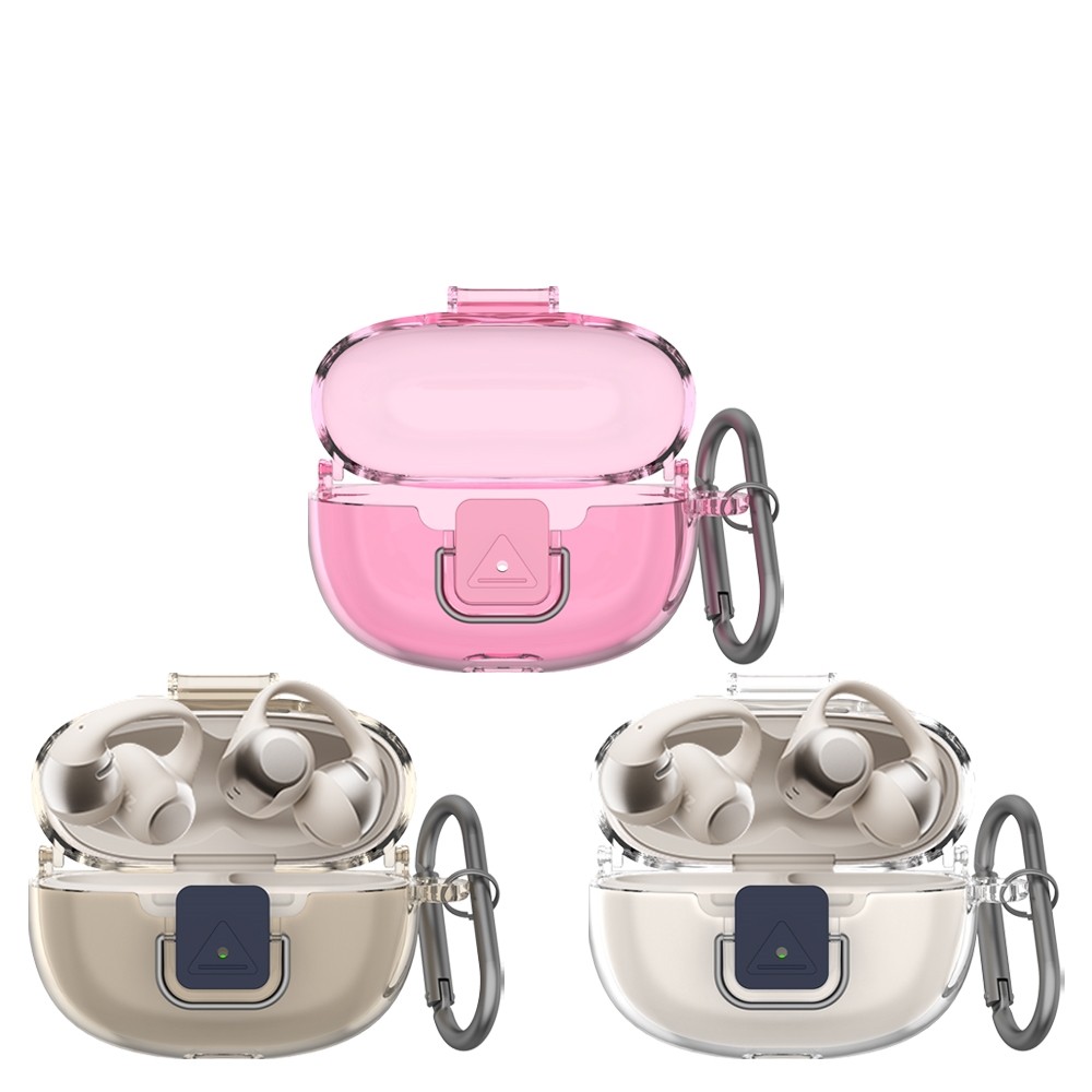 TPU Hard Shell สําหรับ SHOKZ เปิดจุด ONE หูฟังป้องกันกรณีสําหรับ SHOKZ เปิดจุด ONE กระเป๋าเดินทางพร้อมตะขอหูฟังอุปกรณ์เสริม