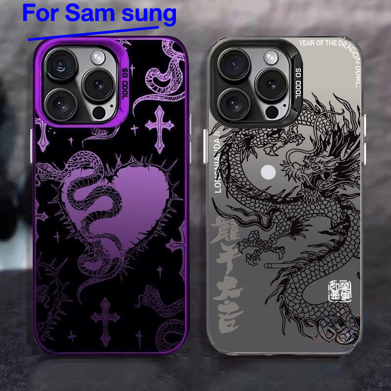 เคสโทรศัพท์ ผิวด้าน ใช้สำหรับ Samsung แบรนด์แฟชั่น A55 A54 A53 A52S A52 A51 A50 A30S A50S A34 A15 A14 A04S/A13S A12 M12