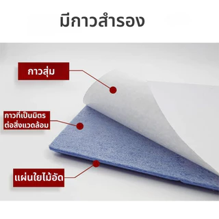 แผ่นกันเสียง 3D Wallpaper 30x30x0.9cm วอลเปเปอร์ห้องประชุม ซับเสียงรบกวน มีกาวในตัว ติดง่าย