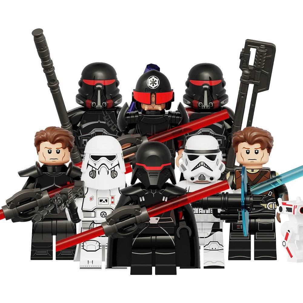 เข้ากันได้กับ Lego Star Wars Meteorite Samurai Group Heavy Commando Cleaner ประกอบบล็อกตัวต่อ Minifi