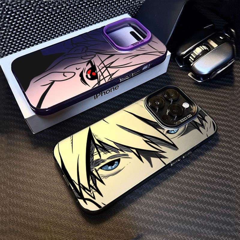 สําหรับiPhone 11 16 15 17 Pro Max 16e 14 11 12 13 15 Pro XR XS Max X 7 8 Plus SE2022 สายการ์ตูนตัวอักษรIMD Matte Hardกันกระแทก