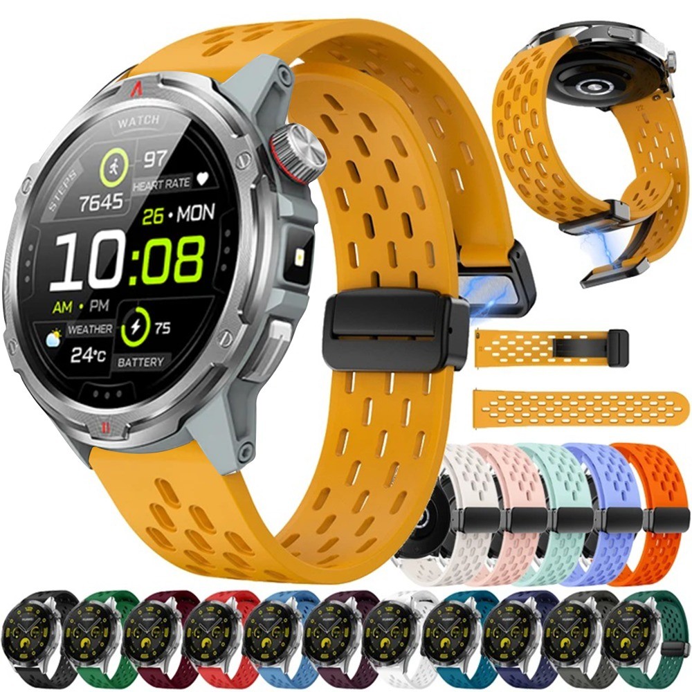 22 มม.20 มม.ซิลิโคนแม่เหล็กสาย aolon Navi R4/R3/R2/aolon Mars R3 Breathable กีฬาสร้อยข้อมือสําหรับ a