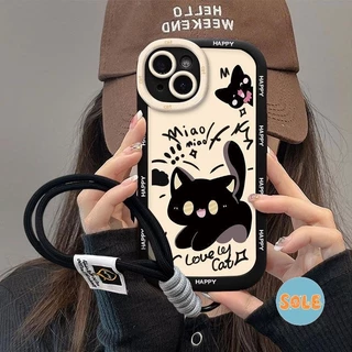 🔥Sole🔥สำหรับ iPhone 11 Pro Max 16 Plus iPhone 13 Pro Max 15 11 14 12 xr xs เคสโทรศัพท์นุ่มน่ารัก