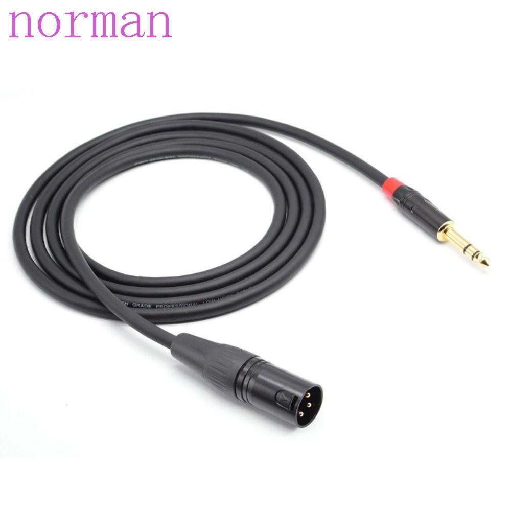 NORMAN Jack 6.5 Balanced สายไมโครโฟน, 6.35 เสียงสามแกนขนาดใหญ่เป็น XLR สาย Aux, ความเข้ากันได้กว้าง Balanced Mame To ชาย/หญิง 6.5 มม. XLR ไมโครโฟนสายสัญญาณเสียง