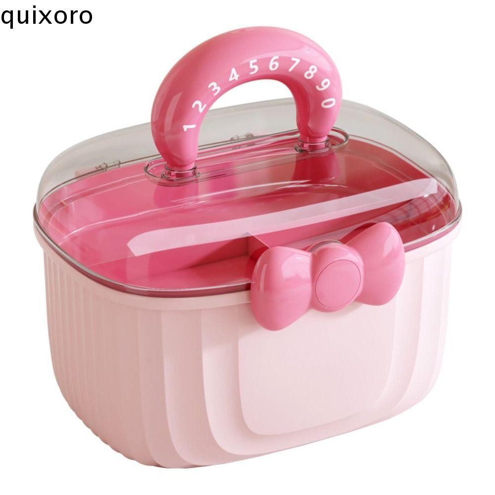 QUIXORO Jewellery Box, Multi-layer Bowknot Hairpin Storage Box, Waterproof Hair Accessories Layered Container Girl