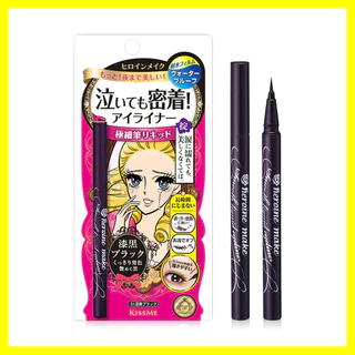 Kiss me Smooth Liquid Eyeliner Super Keep 0.4ml #01 อายไลเนอร์ สีดำ สูตรกันน้ำ.