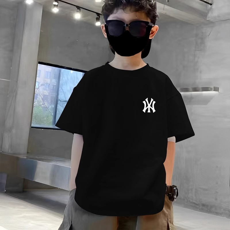 (จัดส่งตลอด 24 ชั่วโมง)Kids T shop 2025 New style เสื้อยืดแขนสั้น ผ้าฝ้ายแท้ แฟชั่นฤดูร้อน สําหรับเด