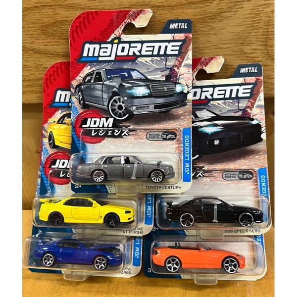 MAJORETTE JDM Legends Premium Cars Model Car Toys สําหรับเด็กสะสม (RETAIL)