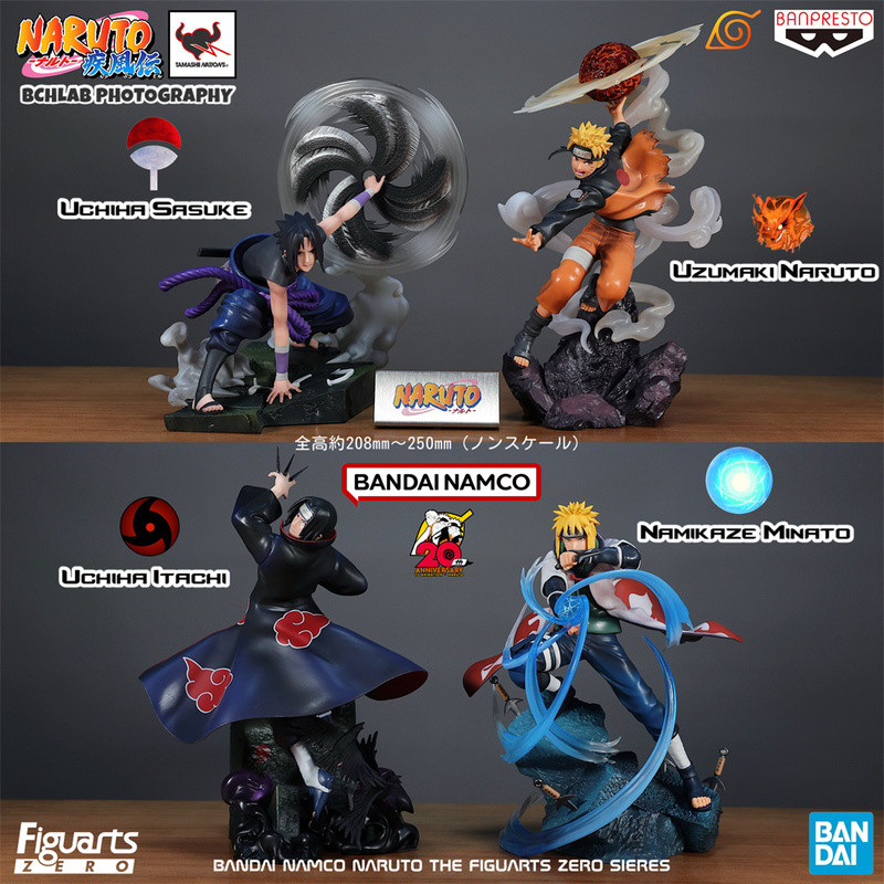 Bandai Figuarts ZERO Naruto Uzumaki Naruto Figuarts Sasuke Itachi ชุดตกแต่งของขวัญ