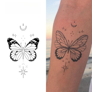 รอยสักชั่วคราวผีเสื้อปีกดำ เทคโนโลยีใหม่คงทนถึง 15 วัน กันน้…