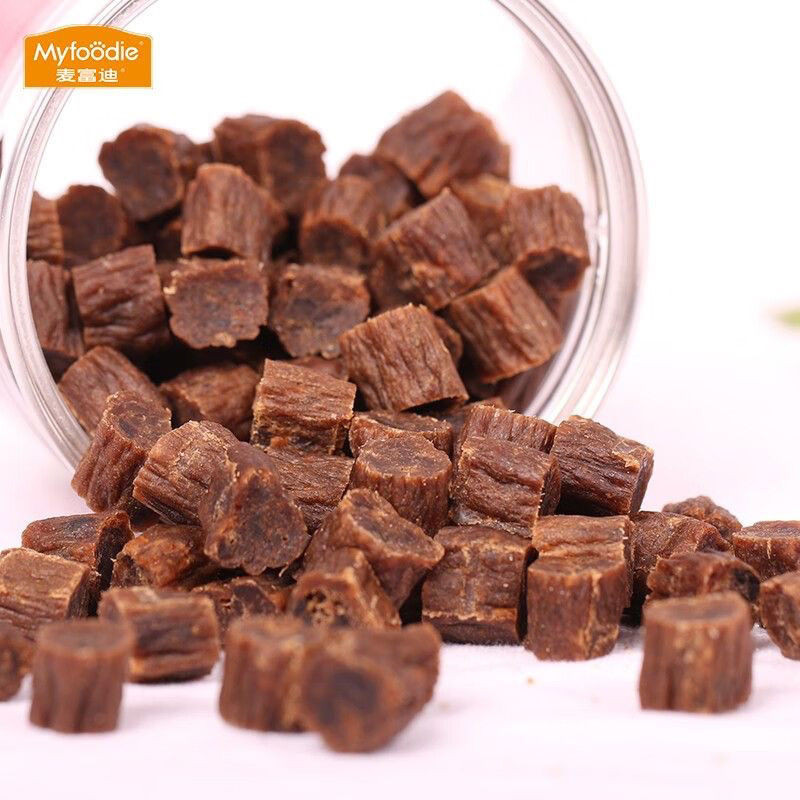 Maifudi Beef Pellets Pet Dog Snacks Golden Ready Jerky Dog Training Reward Dog Snacks Ready Straw✨08