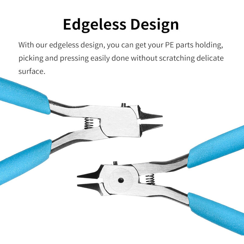 JKMLLCM RUITOOL คีมตัดขนาดเล็กพลาสติก Gunpla Nipper Plier Double Edge - RT12