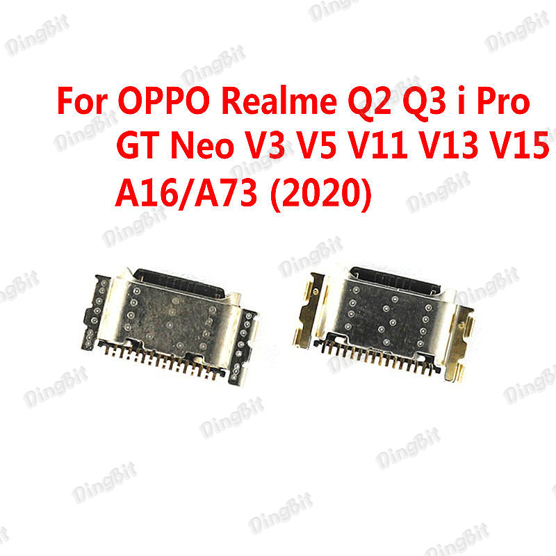 USB ชาร์จพอร์ตเชื่อมต่อปลั๊กแจ็คซ็อกเก็ต Dock สําหรับ OPPO Realme Q2 Q3 i Pro GT Neo V3 V5 V11 V13 V