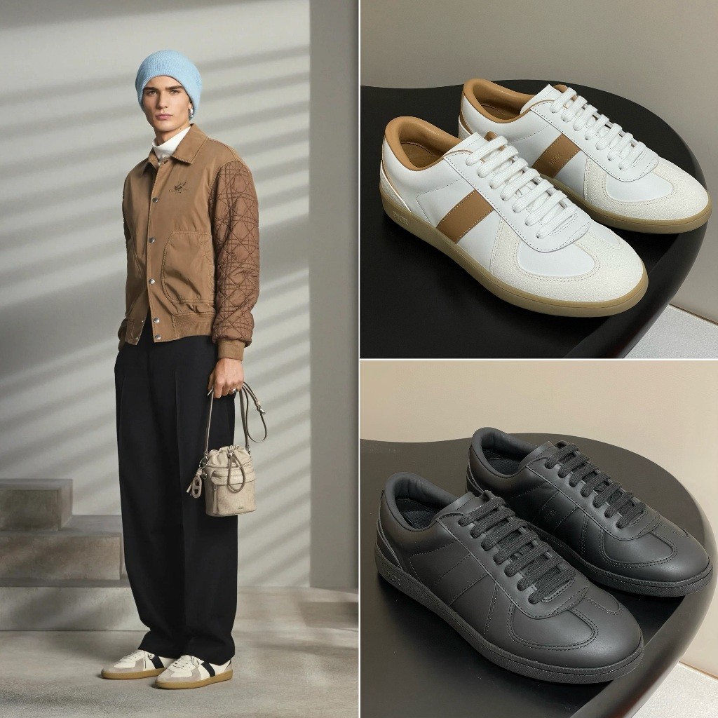 Pre order C_DBRAND Unisex รองเท้ากีฬา หนังวัว 2.5cm Size35-39/39-44