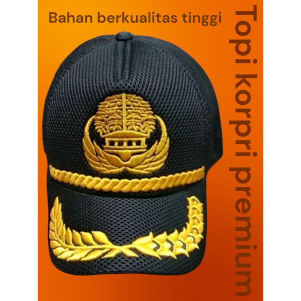 หมวกคอพรีปักนูนพรีเมี่ยมสําหรับ asn/pns Civil Servants