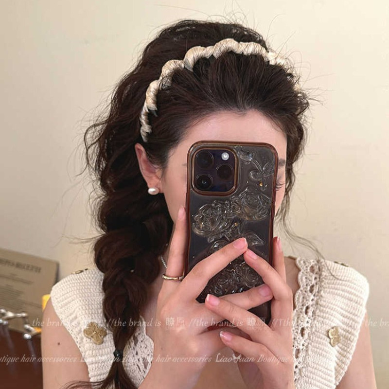 ที่คาดผมลายดอกไม้สไตล์เกาหลีสำหรับผู้หญิง ดีไซน์สวยงามและสวมใส่ง่าย - รูปที่ 7