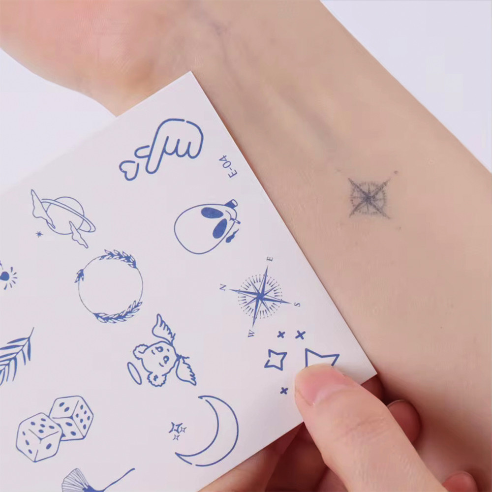 Lulaby - HALAL TATTOO STICKERS H739 ยาวLASTING TATTOO TEMPORARY TATTOO สติ๊กเกอร์กันน้ําสติกเกอร์ MI