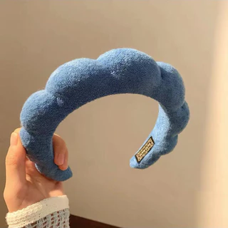 รุ่นใหม่ แฟชั่นเกาหลีฟองน้ําสูงนุ่ม Cloud Mass Headwear Hairbands เครื่องประดับผม（จัดส่งในประเทศไทย）G3562