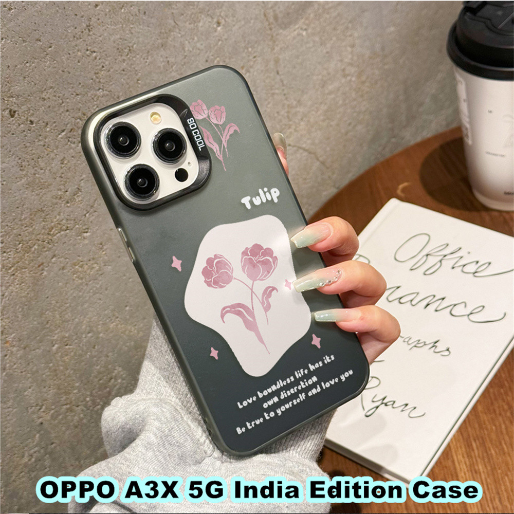 InnovationFor OPPO A3X 5G India Edition Case Siliconโทรศัพท์มือถือกรณีฝาครอบปลอกอินเทรนด์การ์ตูนคู่ส