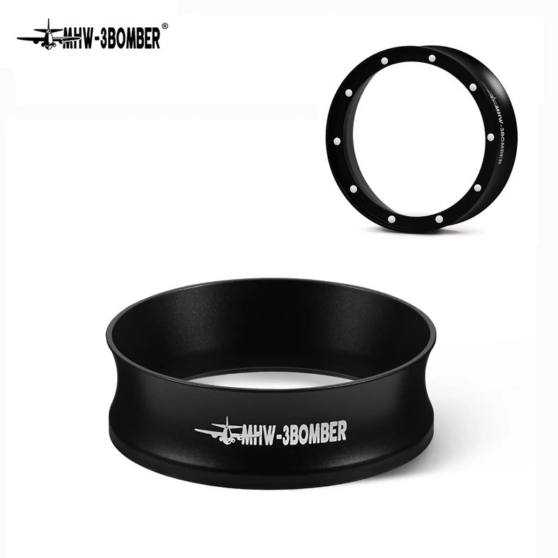MHW-3BOMBER ช่องทางกาแฟแม่เหล็กขนาด 58 มม., ใช้งานได้ดีกับ Portafilter Espresso Dosing Ring อุปกรณ์เ