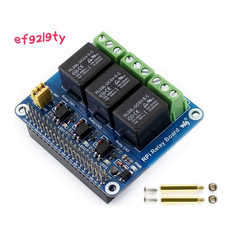5V 3-Channel รีเลย์โมดูลบอร์ดขยาย Breakout Shield HAT Kit สําหรับ RPI Zero 2 W WH 2W 3