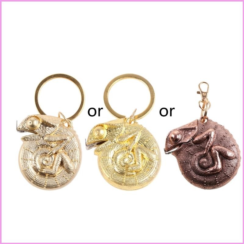 เทปวัด Cinn พร้อมพวงกุญแจ แมงกานีสเหล็ก Cha-meleon-tape เทปทองเหลืองวัด