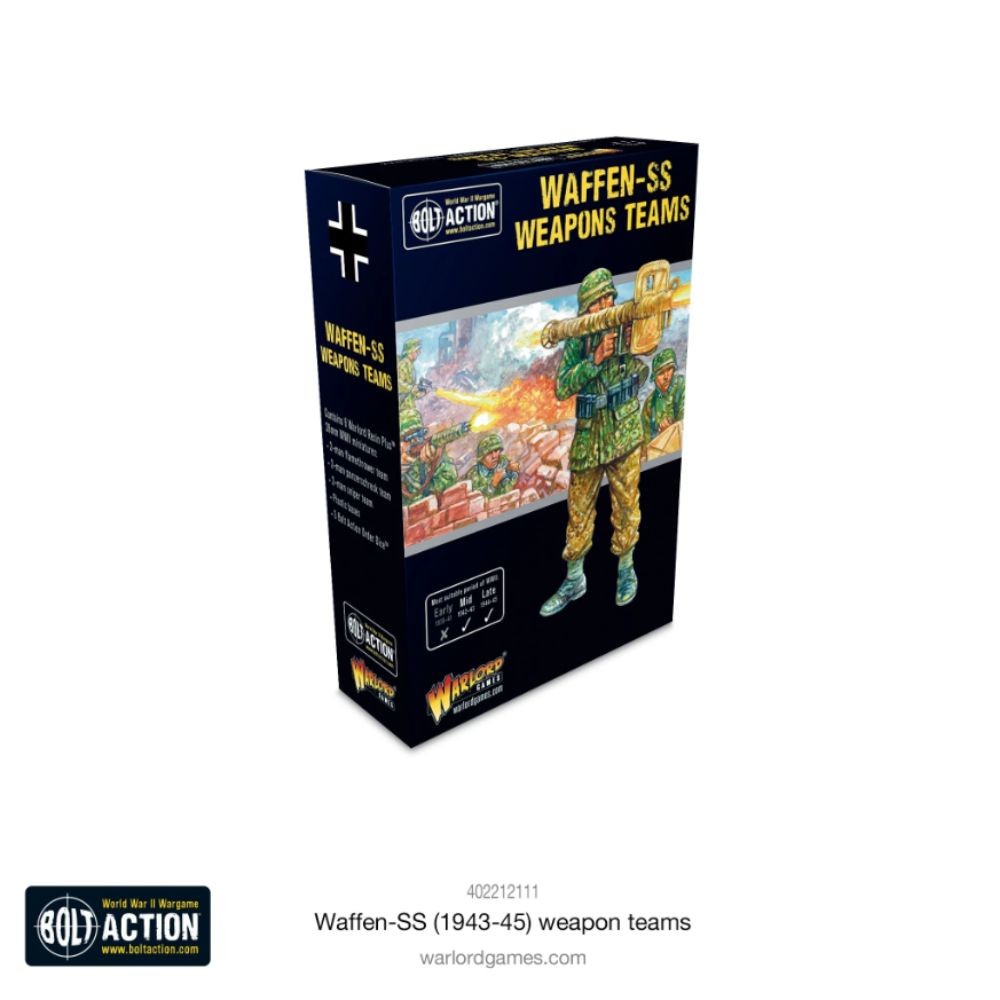 [พร้อมส่ง]warlord game-Waffen-SS Sniper, Flamethrower And Panzerschreck Teams (1943-45)